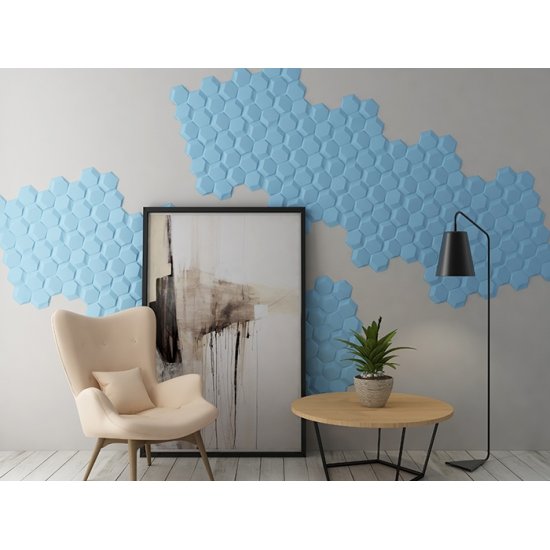 3D panel τοίχου Hexagon