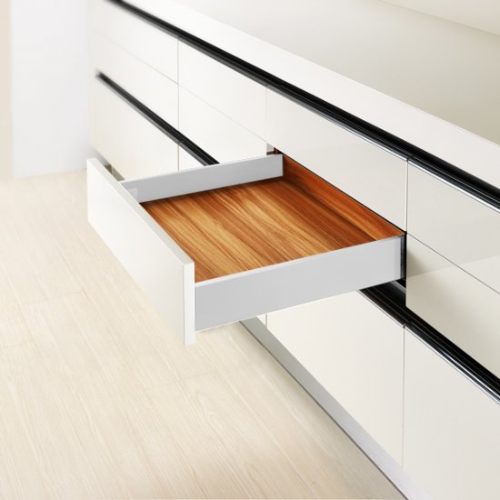 Μηχανισμός συρταριού με φρένο DTC 8,8x50εκ. slim box λευκό