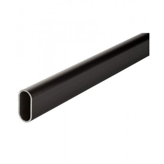 Σωλήνα ντουλάπας οβαλ μαύρη ματ 30x15x2900mm Σωλήνα ντουλάπας οβαλ μαύρη ματ 30x15x2900mm