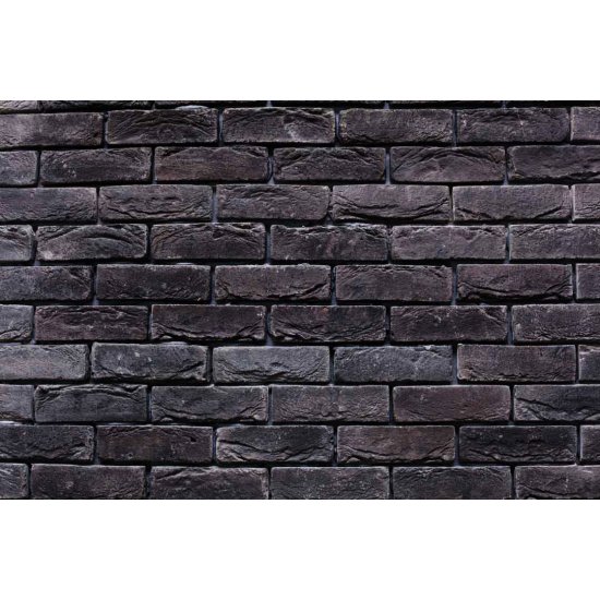 Διακοσμητικό τουβλάκι επένδυσης τοίχου - Brick Μαύρη Λάβα