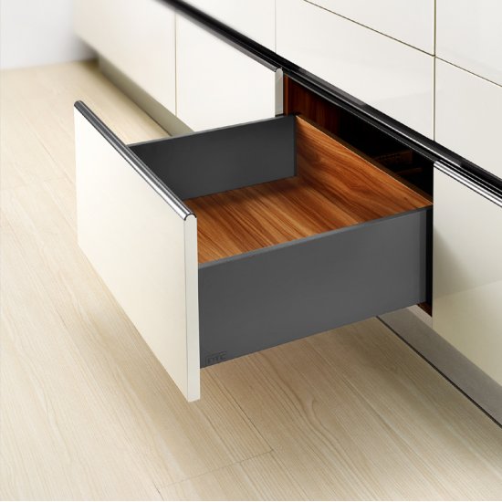Μηχανισμός συρταριού με φρένο DTC 12,6x50εκ. slim box ανθρακί Μηχανισμός συρταριού με φρένο DTC 12,6x50εκ. slim box ανθρακί