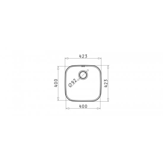 Νεροχύτης Iris 40x40 Νεροχύτης Iris 40x40