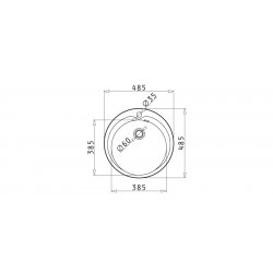 Νεροχύτης Kiba 485mm
