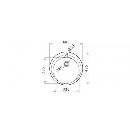 Νεροχύτης Kiba 485mm Νεροχύτης Kiba 485mm
