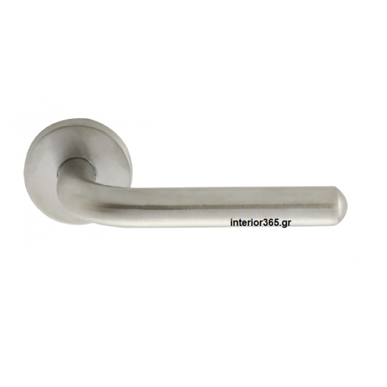 Πόμολο πόρτας No 2211 Zogometal - Inox Ματ Ροζέτα