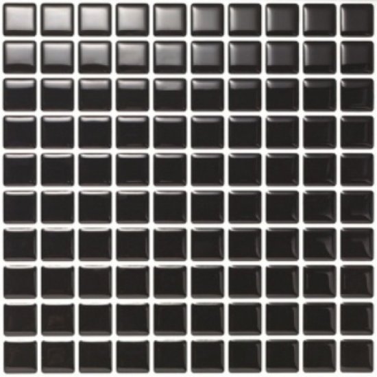 Αυτοκόλλητο πλακάκι τουβλάκι μαύρο 25x25cm 10 τεμ.