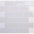 Αυτοκόλλητο πλακάκι τουβλάκι λευκό 24,5x23,5cm 10 τεμ.