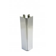 Γωνία μπάζας inox με λάστιχο 10cm