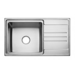 Νεροχύτης ανοξείδωτος 1 γούρνα / μαξιλάρι 860x500x215mm Geman