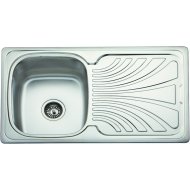 Νεροχύτης ανοξείδωτος 1 γούρνα / μαξιλάρι 820x500x185mm Geman