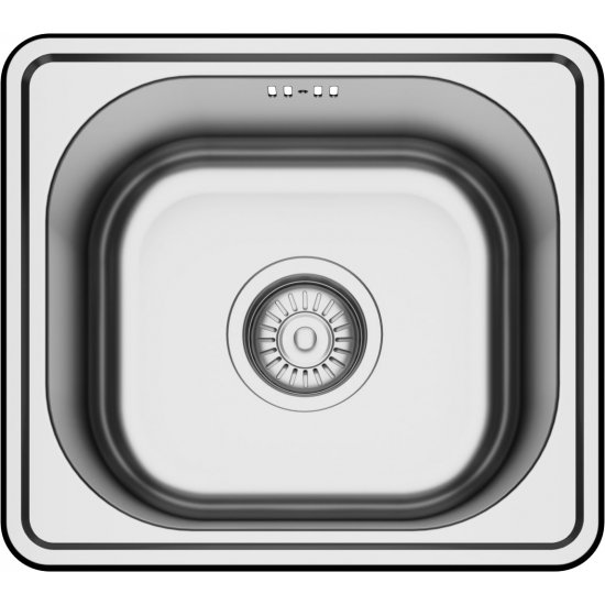Νεροχύτης ανοξείδωτος 1 γούρνα 370x330x160mm Geman Νεροχύτης ανοξείδωτος 1 γούρνα 370x330x160mm Geman