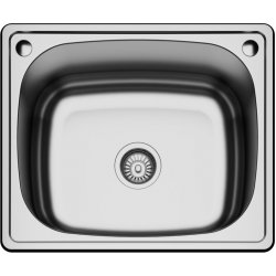 Νεροχύτης ανοξείδωτος 1 γούρνα 600x500x240mm Geman