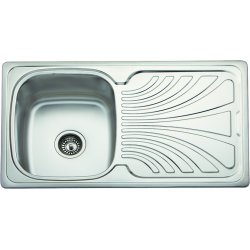 Νεροχύτης ανοξείδωτος 1 γούρνα / μαξιλάρι 860x500x180mm ecoSink