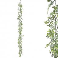 ΓΙΡΛΑΝΤΑ ΠΡΑΣΙΝΑΔΑΣ ME ΛΕΥΚA ΑΝΘΑΚΙΑ - Υ150cm 3/36