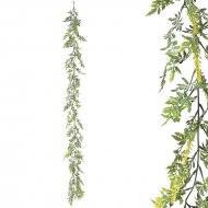 ΓΙΡΛΑΝΤΑ ΠΡΑΣΙΝΑΔΑΣ ME ΚΙΤΡΙΝΑ ΑΝΘΑΚΙΑ - Υ150cm 3/