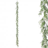 ΓΙΡΛΑΝΤΑ ΠΡΑΣΙΝΑΔΑΣ ME ΕΚΡΟΥ ΑΝΘΑΚΙΑ - Υ180cm 3/36