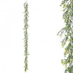 ΓΙΡΛΑΝΤΑ ΠΡΑΣΙΝΑΔΑΣ ME ΚΙΤΡΙΝΑ ΑΝΘΑΚΙΑ - Υ180cm 3/