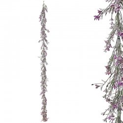 ΓΙΡΛΑΝΤΑ ΠΡΑΣΙΝΑΔΑΣ ME ΜΩΒ ΑΝΘΑΚΙΑ - Υ180cm 3/36ΚΙ