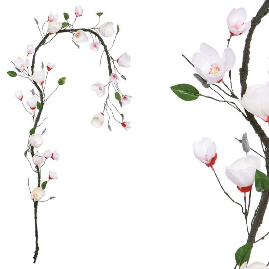 ΓΙΡΛΑΝΤΑ ΛΕΥΚΟ/ΚΟΚΚΙΝΟ ΜΑΝΩΛΙΑ X18 ΑΝΘΗ - Υ240cm 1