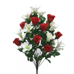 ΜΠΟΥΚΕΤΟ ΚΟΚΚΙΝΟ ΤΡΙΑΝΤΑΦΥΛΛΟ-ΚΡΙΝΟΣ X24  Υ60cm. 1