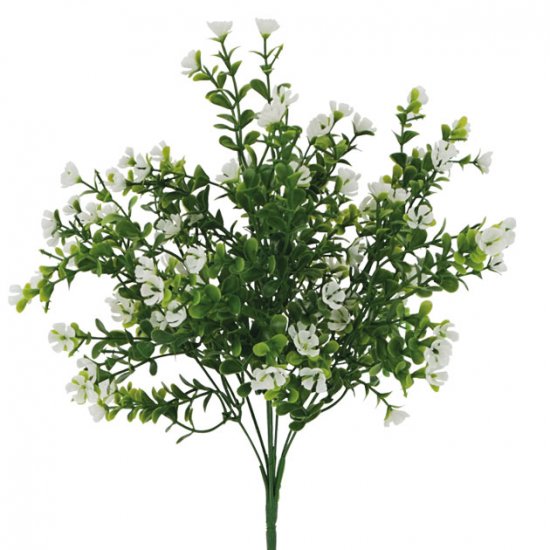 ΛΕΥΚΟ ΜΠΟΥΚΕΤΟ ΑΝΘΑΚΙ ΓΕΜΙΣΜΑΤΟΣ Χ7  Υ36cm 36/144Κ