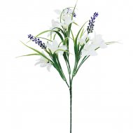 ΚΛΑΔΙ ΓΕΜΙΣΜΑΤΟΣ ΛΕΥΚΟ ΑΣΤΕΡΙΑ ΑΝΘΟΣ Y63cm. 72/288