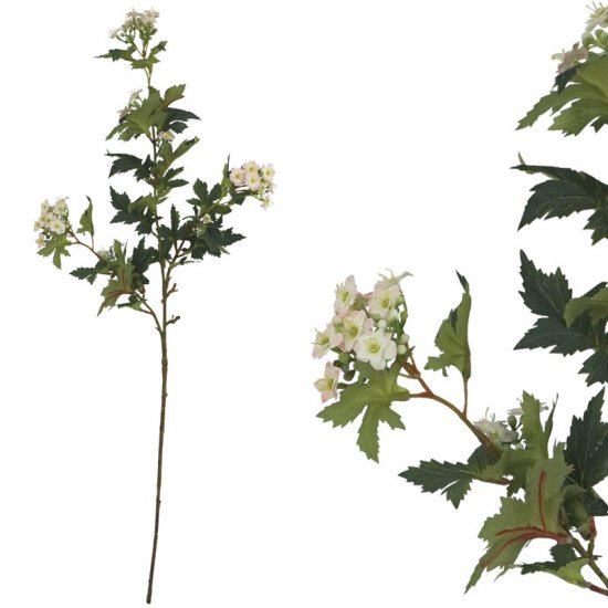 ΚΛΑΔΙ ΠΡΑΣΙΝΟ ΜΕ ΑΝΘΑΚΙΑ ΕΚΡΟΥ/ΡΟΖ - Υ76cm 24/288Κ