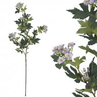 ΚΛΑΔΙ ΠΡΑΣΙΝΟ ΜΕ ΑΝΘΑΚΙΑ ΕΚΡΟΥ/ΜΩΒ - Υ76cm 24/288Κ