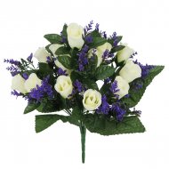 ΜΠΟΥΚΕΤΟ ΤΡΙΑΝΤΑΦΥΛΛΟ ΛΕΒΑΝΤΑ ΕΚΡΟΥ X24 Y43cm 12/4