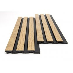 PS PANEL ΜΕ 3D ΠΗΧΑΚΙΑ F4 PIANO 12/122/2900mm NAT.OAK/BLACK 