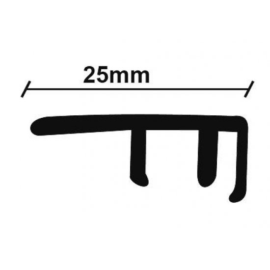 ΠΡΟΦΙΛ LAMINATE ΣΤΟΠ ΑΣΗΜΙ 25X2750mm ΠΡΟΦΙΛ LAMINATE ΣΤΟΠ ΑΣΗΜΙ 25X2750mm