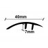 ΠΡΟΦΙΛ LAMINATE ΑΝΙΣΟΠΕΔΟ ΑΣΗΜΙ   40Χ2750mm 