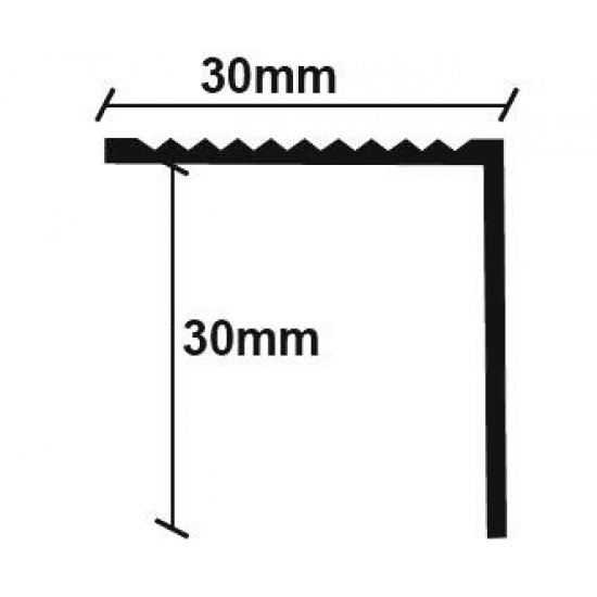 ΠΡΟΦΙΛ LAMINATE ΓΩΝΙΑ ΑΣΗΜΙ 30Χ30Χ2750mm ΠΡΟΦΙΛ LAMINATE ΓΩΝΙΑ ΑΣΗΜΙ 30Χ30Χ2750mm