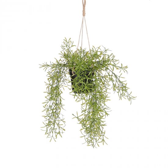Supergreens Τεχνητό Κρεμαστό Φυτό Σπαράγγι Πράσινο Supergreens Τεχνητό Κρεμαστό Φυτό Σπαράγγι Πράσινο